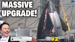 It Happened First Starship V2 Nosecone Spotted Massive Upgrade Revealed...