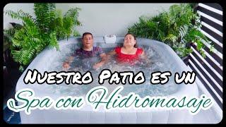 PUSIMOS UN JACUZZISPA EN EL PATIO  PARA RELAJARSE SIN COMPLICACIONES  #relxtime