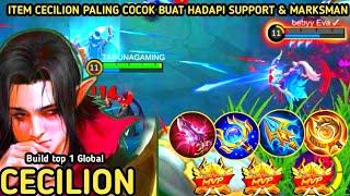 ONE HIT ENEMY DELETE I COMBO ITEM CECILION BUAT HADAPI SUPPORT DAN MARKSMAN - MLBB