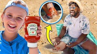 FUNNY PRANKS on the beach