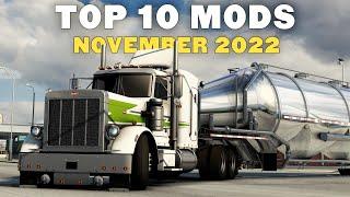 TOP 10 ATS MODS - NOVEMBER 2022  American Truck Simulator Mods.
