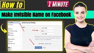 How to Make Invisible Name on Facebook 2024