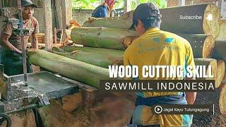 Untung Berkali-lipat Cara menggergaji kayu randu untuk bahan papan cor