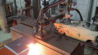 Pengoperasian Mesin Flame Cutting Untuk Memotong Material Logam