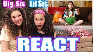 Big Sister & Little Sister REACT to She Gets Away With Everything by Mimi & Daniela