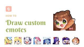 How To Draw Custom Emotes For Twitch Youtube or Discord  Clip Studio Paint Tutorial for Beginners