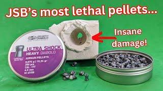 Accuracy and penetration testing the insane JSB ultra shock heavy pellets