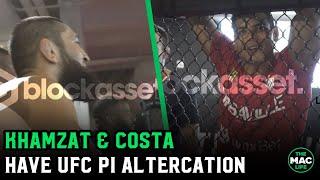 Khamzat Chimaev and Paulo Costa altercation at UFC PI “Israel f****d you”