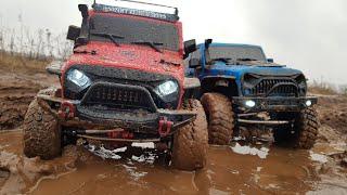 ДВА внедорожника. Один В ТЮНЕ другой СТОК Мощный гряземес. OFFroad 4x4 RGT EX86100