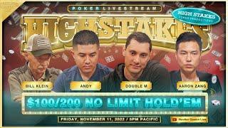 SUPER HIGH STAKES $100200400 Andy Double M Bill Klein Aaron J.R. Commentary Charlie Wilmoth