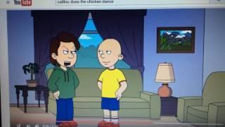 Caillou does the chicken dance and gets grounded reaction