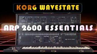 Korg WaveState - ARP 2600 Essentials SoundSet Part 3 of Analog Synth Essentials Collection