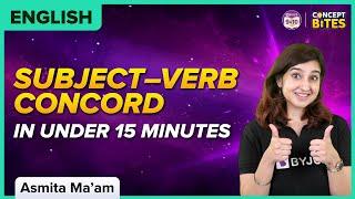 Subject–Verb Concord in Under 15 Minutes SVC  English  BYJUS