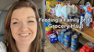 Family of 13 Grocery Haul  Large Family Grocery Haul