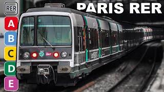  Paris RER - All the Lines  Toutes les Lignes 2022 4K