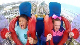 KIDS - Siblings #1  Funny Slingshot Ride Compilation