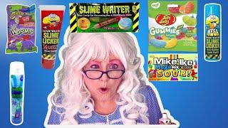 New SOUR Candy Funny FREAK Out Taste Test with Granny McDonald