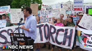 Protesters call on Biden to step down as Democrats remain divided