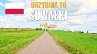 Driving in Poland  from Grzybina to Suwałki in June 2024