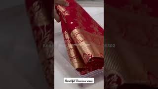 ️ Launching beautiful banarasi Satin Katan silk saree with golden zari weaving  Price ₹4600 