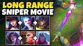 League of Legends but I play the BEST long range champions SNIPER MOVIE