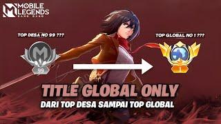 Namatin Mobile Legends sampai Top Global 1 Hero tapi  Fanny Only