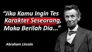 40 Dalil-dalil Wasiat Terbaik Abraham Lincoln yang Penuh Makna