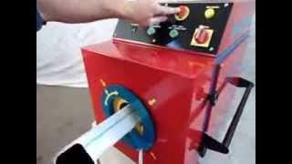 dowspout elbow machine