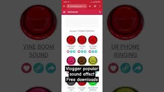 free popular vlogger #soundeffects #sfx no copyright