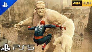 PS5 Spider-Man 2 Sandman Full Boss Fight  ULTRA Realistic Graphics Gameplay 4K 60FPS HDR