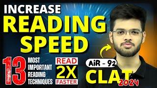 Start Reading 2X Faster  Boost Your Reading Speed for CLAT Preparation  Abhyuday Pandey