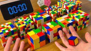 Speed Solving Rubik’s Cubes From 1x1 To 10x10