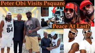 Peter Obi Visits Psquare’s Paul Okoye Jude and His Wife Ifeoma Okoye Reconciliation In Progress