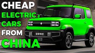 8 NEW Cheap Electric Cars from China with range & price