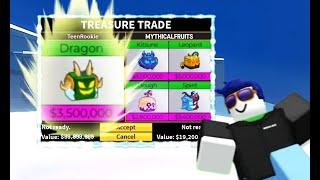 Trading Every OVERPAID Fruit in Blox Fruits Insane Values