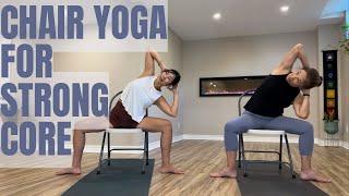 10 Minutes Chair Yoga for Strong Core  Flat Belly Slim Waist Feel Your Best