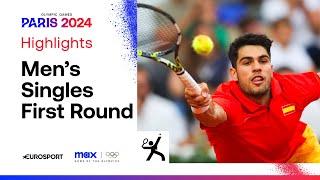 Carlos Alcaraz vs Hady Habib  Singles First Round Highlights  Paris 2024 Olympics  #Paris2024