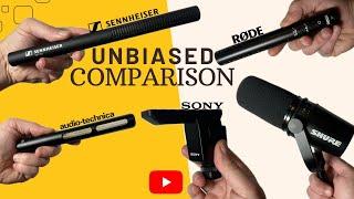 Unbiased Test Sennheiser MKE600 Rode VideoMic NTG Shure MV7 AudiTechnica AT875R Sony ECM B1M