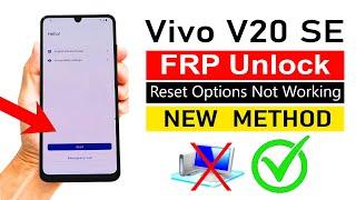 Vivo V20 SE  Gmail Account Bypass  Without Computer NEW METHOD 2024