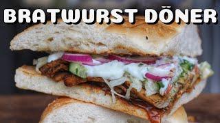 Wie man einen BRATWURST DÖNER vom GRILL macht - deutsches BBQ-Video - 0815BBQ