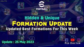 Best Unique Formations of This Week  Formation Update in eFootball 2023 Mobile