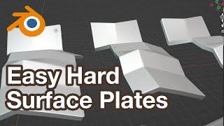 Blender Model Hard Surface Plates Tutorial