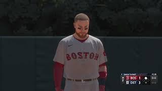 Boston Red Sox Detroit Tigers MLB The Show 22 PS4 Premiere Franchise gameplay Episode 1