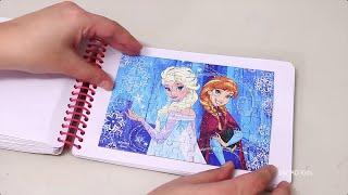 Frozen Sticker Book and Puzzles   Family Fun Activities for Children