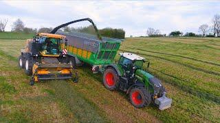 Gras Hakselen 2023   X.Schoonbroodt  2X Fendt 930  New Holland FR9060  Grass silage  Joskin 4K