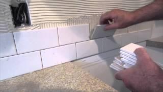 How to install a simple subway tile kitchen backsplash