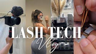 LASH TECH VLOG GYM CONTENT + NEW CAMERA SET UP + BIG THINGS LASHING  DAY IN THE LIFE