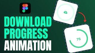 How to Create Circular Progress Bar ANIMATION in Figma  Figma Tutorial