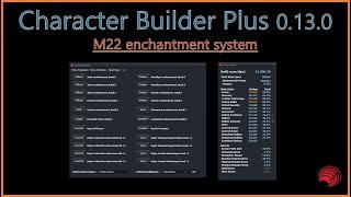 Neverwinter Character Builder Plus v0.13.0 Enchantment rework