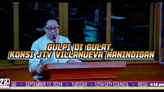 PARANG WALA TAYONG RULES YOUR HONOR KONSI JTV  VILLANUEVA NANINDIGAN.